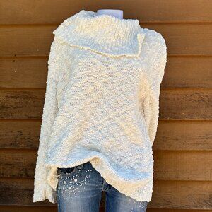 Chico’s Chunky Knit White Super Soft Sweater Size XL